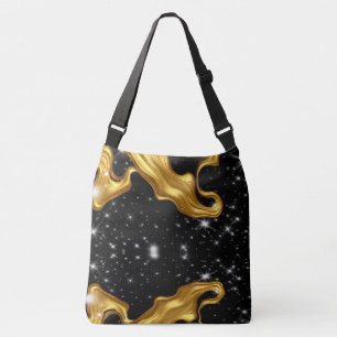 Sac Ajustable Achempong : Le Cosmos Doré Abstrait Monochrome