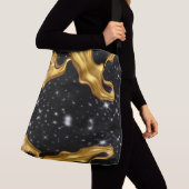 Sac Ajustable Achempong : Le Cosmos Doré | Abstrait Monochrome (De près)