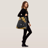 Sac Ajustable Achempong : Le Cosmos Doré | Abstrait Monochrome (Sur le modèle)
