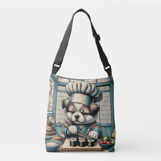 Sac Ajustable Adorable Sushi Chef Chiot (Devant)