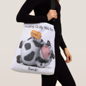 Sac Ajustable Adorables Vache Chubby 3D Avec Hotdog (De près)