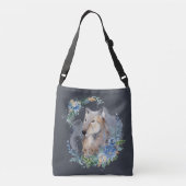 Sac Ajustable adorateurs de loup gris mignon (Dos)