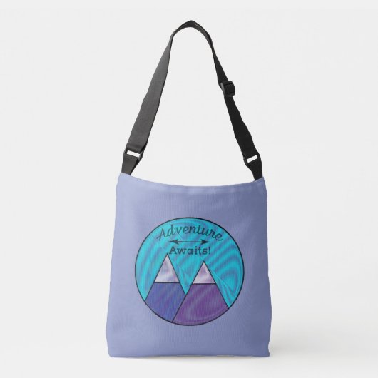 Sac Ajustable Adventure Await Mountain Peaks (Devant)