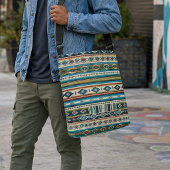 SAC AJUSTABLE "AGUA" IMPRESSION DE STYLE MEXICAIN