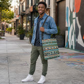 SAC AJUSTABLE "AGUA" IMPRESSION DE STYLE MEXICAIN