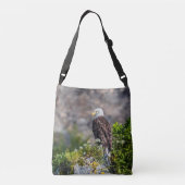 Sac Ajustable Aigle bald assis sur le rocher (Dos)