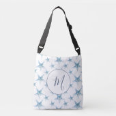 Sac Ajustable Aiguilles monogrammes bleu côtier (Devant)