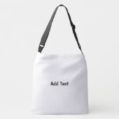 Sac Ajustable Ajouter Texte Imprimé Noir Texte Mariage Party Sho (Dos)