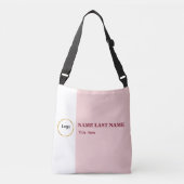 Sac Ajustable Ajouter un logo rose blush simple Nom Titre (Devant)