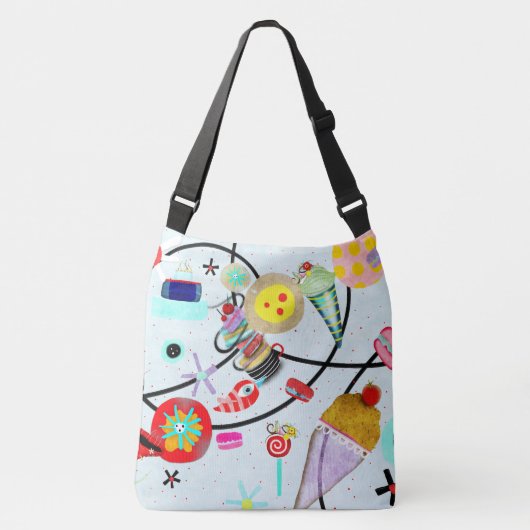 Sac Ajustable ajouter votre monogramme à l'arrière (Devant)