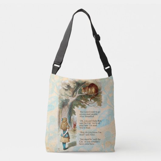 Sac Ajustable Alice au pays des merveilles Cheshire Cat Mad (Devant)