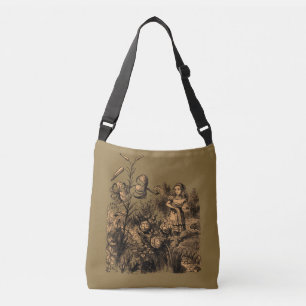 Sac Ajustable Alice au Pays des Merveilles & Fleurs
