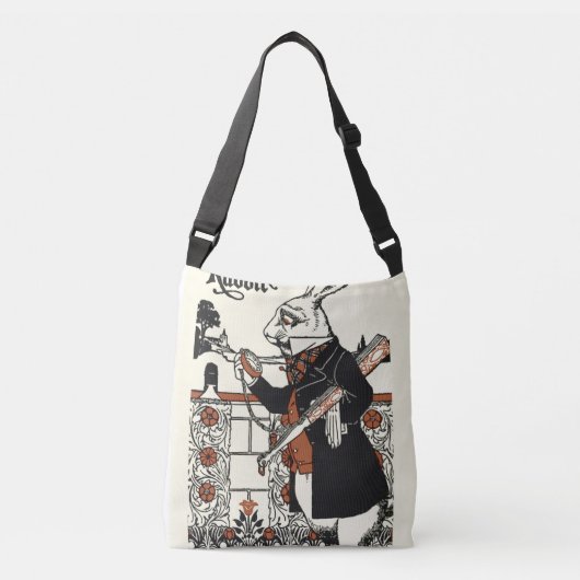 Sac Ajustable Alice Lapin Blanc Classique Wonderland  (Devant)