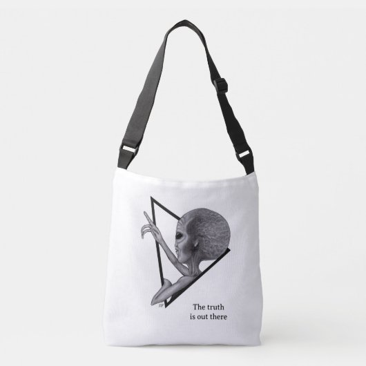 Sac Ajustable Alien gris, la vérité est là (Devant)