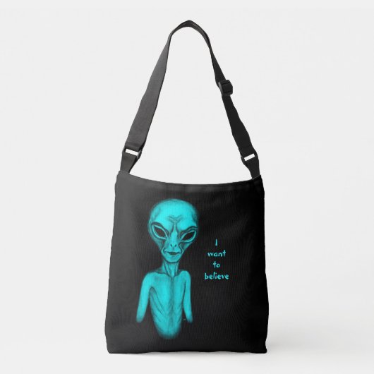 Sac Ajustable Alien, je veux croire (Devant)