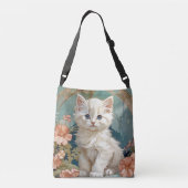 Sac Ajustable Alphonse Mucha Style Chat blanc (Dos)