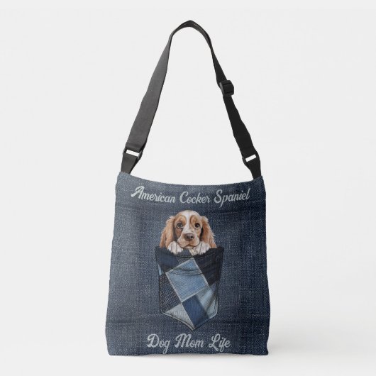 Sac Ajustable American Cocker Spaniel Chien Maman Pocket (Devant)