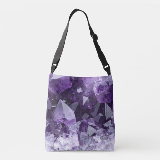 Sac Ajustable Amethyst Healing Crystal Cluster (Dos)