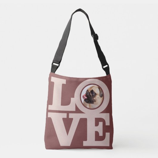 Sac Ajustable AMOUR avec VOS valises de coutume de PHOTO (Devant)