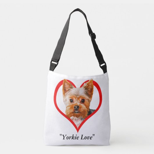 Sac Ajustable Amour de Yorkie (Devant)