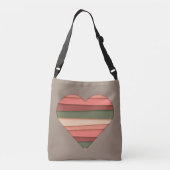 Sac Ajustable Amour du coeur rayé Saint-Valentin (Dos)