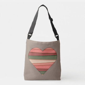 Sac Ajustable Amour du coeur rayé Saint-Valentin