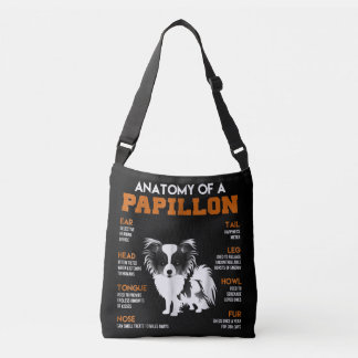 Sac Ajustable Amoureux de les chiens | Anatomie D'Un Chien Papil