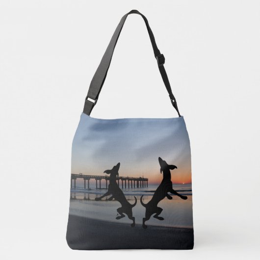 Sac Ajustable "Amoureux de les chiens de plage (Dos)