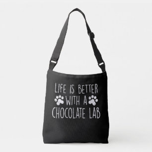 Sac Ajustable Amoureux des chiens La Vie Est Meilleure Avec Le