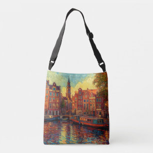 Sac Ajustable Amsterdam canal maisons de style van Gogh