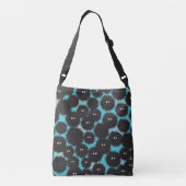 Sac Ajustable Amusant monstres noirs moelleux (Dos)