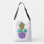 Sac Ajustable Ananas rose violet tropical (Dos)