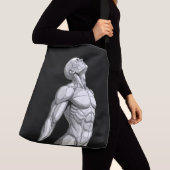 Sac Ajustable Android Anatomy: Cyborg Futuristic Crossbody Bag (De près)