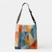 Sac Ajustable Angles Abstraits de bleu et d'orange (Dos)