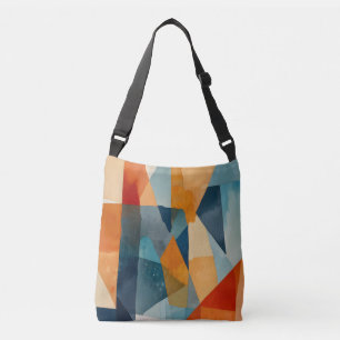 Sac Ajustable Angles Abstraits de bleu et d'orange