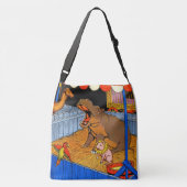 Sac Ajustable Années 1930 pleurant hippopotame et amis (Dos)