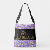 Sac Ajustable Anniversaire 57 ans (Devant)