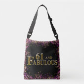 Sac Ajustable Anniversaire 61 ans (Devant)