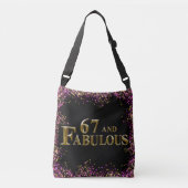 Sac Ajustable Anniversaire 67 ans (Devant)