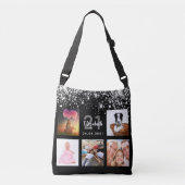 Sac Ajustable Anniversaire noir argent parties scintillant photo (Devant)