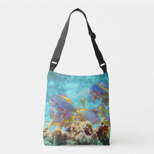 Sac Ajustable Anthias - École colorée de poissons au récif coral