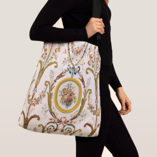 Sac Ajustable Antique Rococo Floral Gold Crème Élégante