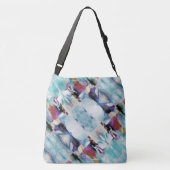 Sac Ajustable Aqua Fuschia Violet Beige Diagonal Lignes peintes (Dos)