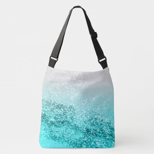 Sac Ajustable Aqua gris argenté Parties scintillant océanique Tu (Devant)