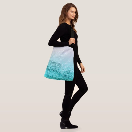 Sac Ajustable Aqua gris argenté Parties scintillant océanique Tu (Sur le modèle)