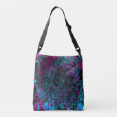 Sac Ajustable Aqua Magenta et Abstrait noir (Dos)