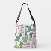 Sac Ajustable Aquarelle Cactus Motif de peinture transparente (Dos)