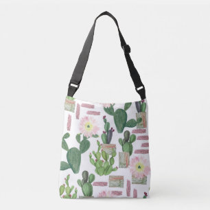 Sac Ajustable Aquarelle Cactus Motif de peinture transparente