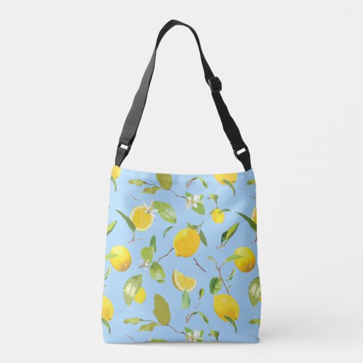 Sac Ajustable Aquarelle Citron & Feuilles 3 (Dos)