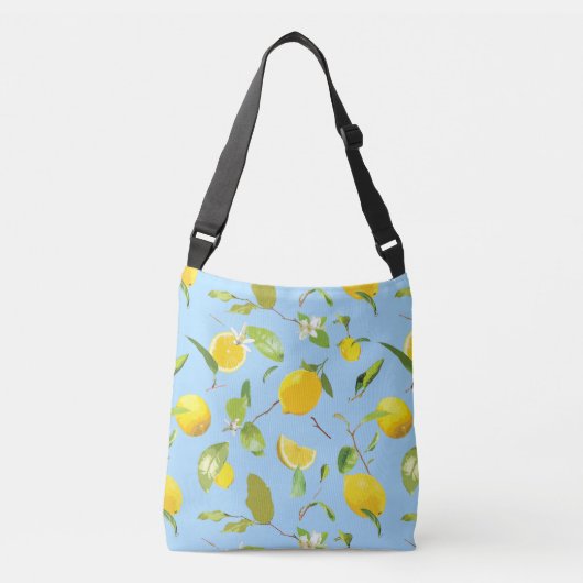 Sac Ajustable Aquarelle Citron & Feuilles 3 (Devant)